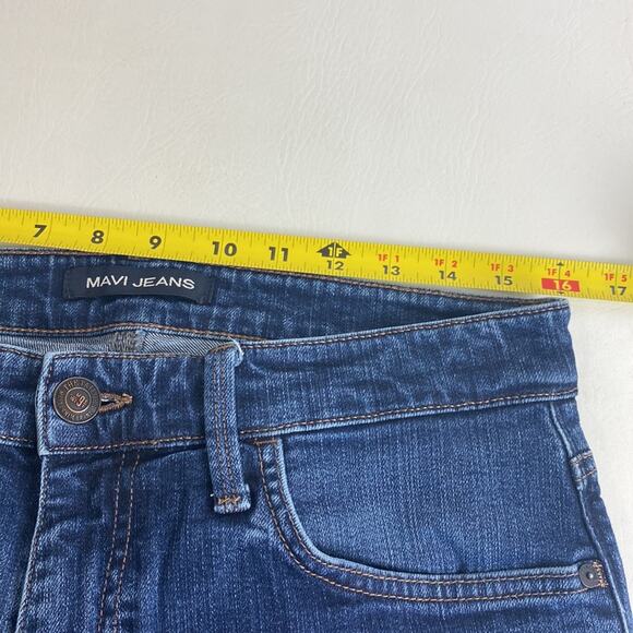 Mavi Jeans Mens Denim Jeans Stretch Medium Wash Blue Straight Leg Sz 32/28 - Picture 9 of 10